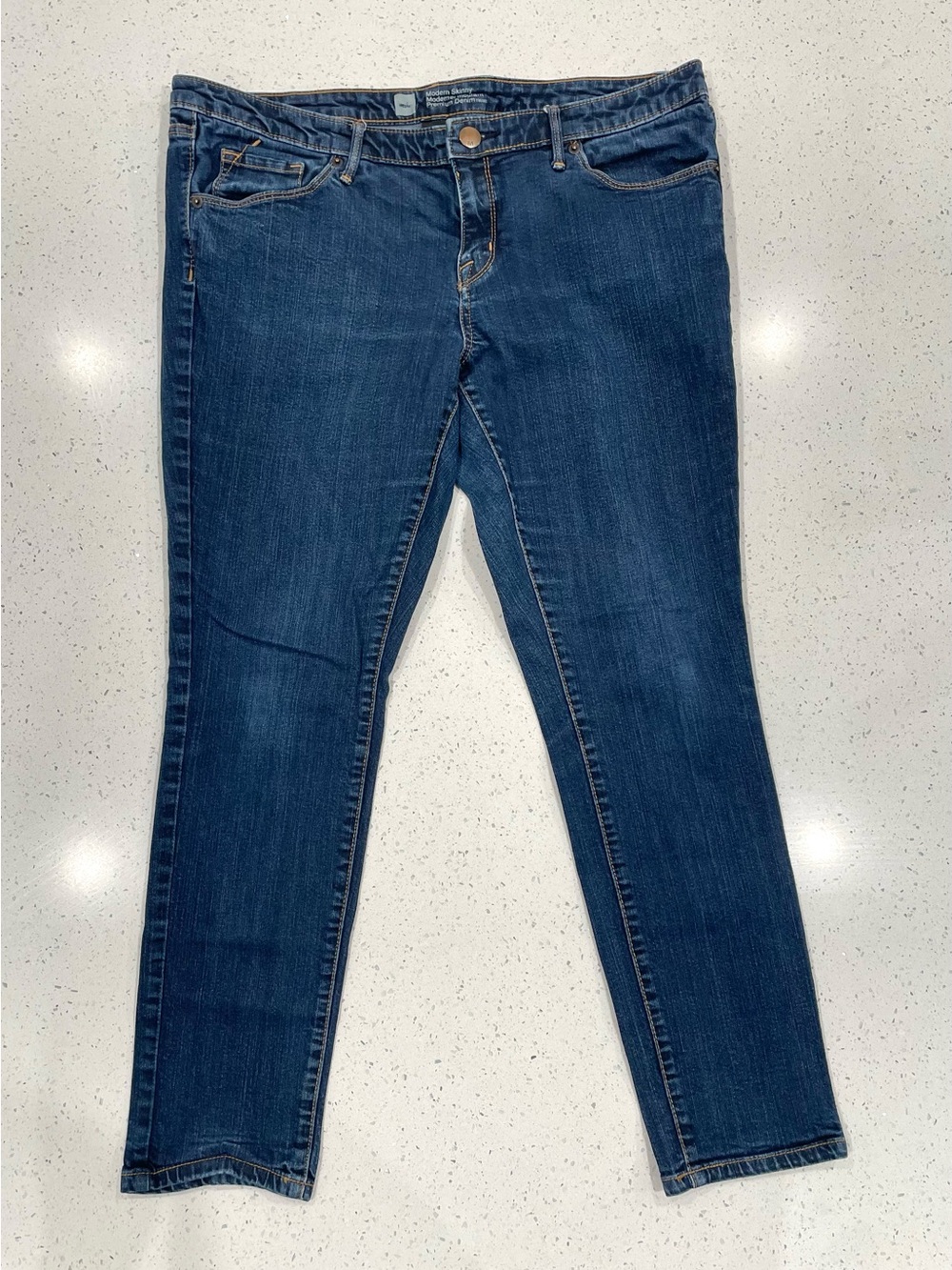 Mossimo Supply Co. Dark Indigo Skinny Jeans